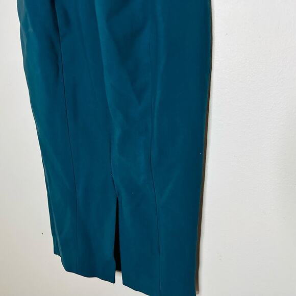 CINQ A SEPT Teal Jolie Off The Shoulder Sheath Bodice Fully Lined Dress Size 6 - Picture 11 of 11